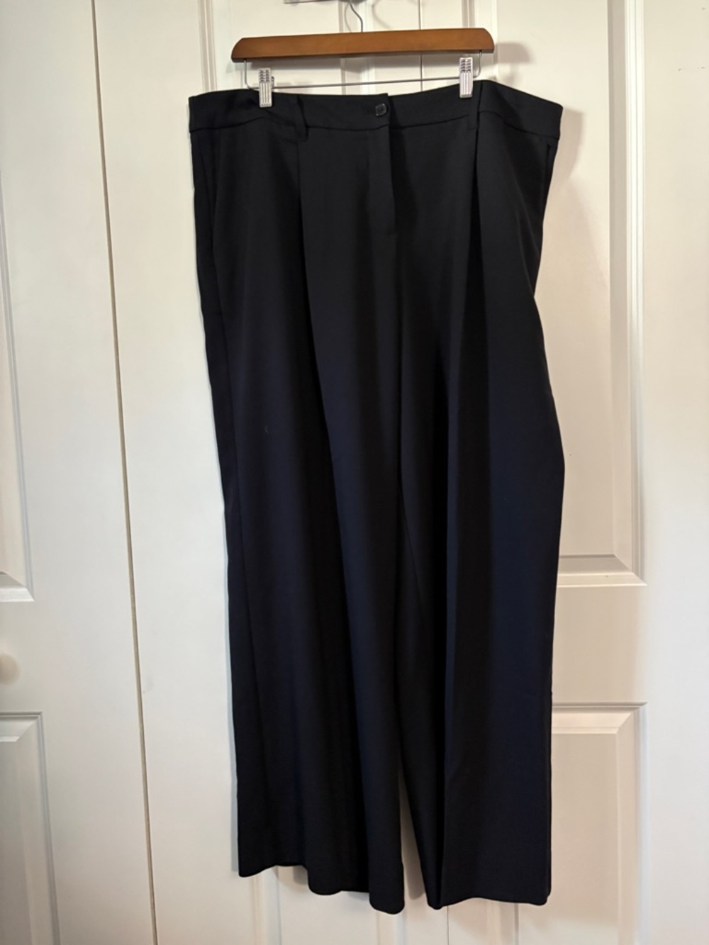 Studio 65 Black High-Waist Wide Leg Trousers